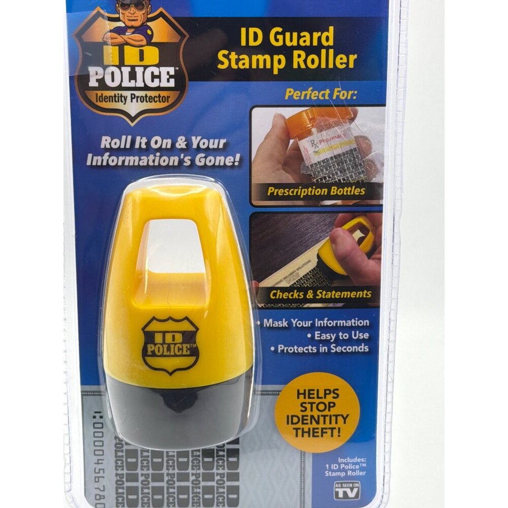ID Police Identity Protector Stamp Roller - Easy-To-Use Tool For Masking Persona